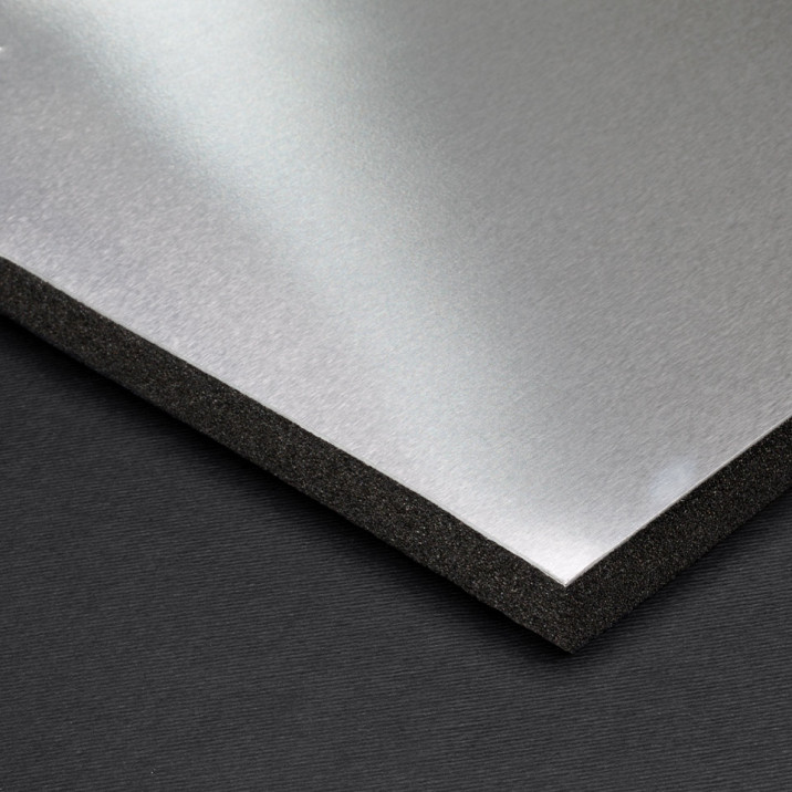 K-Flex ST sheet come with 1 side adhesive and 1 side aluminium cladding